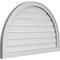 Ekena Millwork Round Top Surface Mount PVC Gable Vent: Functional, w/ 2"W x 1-1/2"P Brickmould Frame, 38"W x 24"H GVPRT38X2402SF - alternate 5